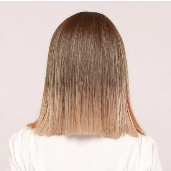 14 Inch Blonde Brown Bob Wig